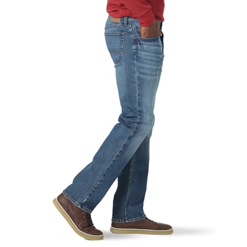 Wrangler Authentics Men's Slim Fit Straight Leg Jean, Anthracite, 34W x 30W