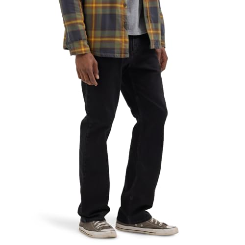 Wrangler Authentics Men's Slim Fit Straight Leg Jean, Anthracite, 34W x 30W