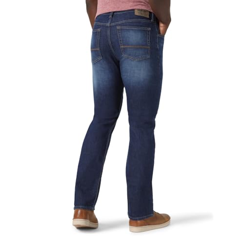 Wrangler Authentics Men's Slim Fit Straight Leg Jean, Anthracite, 34W x 30W
