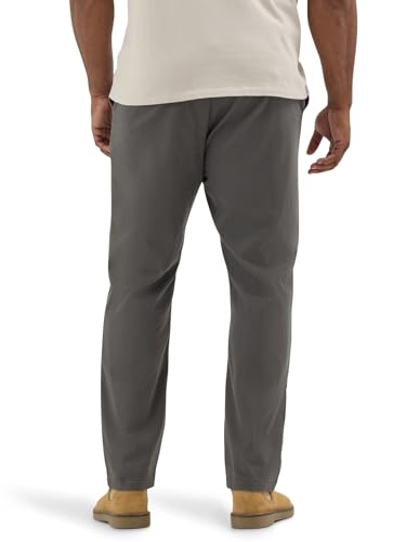 Lee Men's Big & Tall Extreme Motion Flat Front Relaxed Taper Pant Khaki 52W x 30L