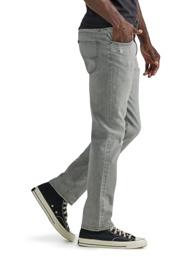 Lee Men's Extreme Motion Straight Taper Jean Cougar 34W x 30L