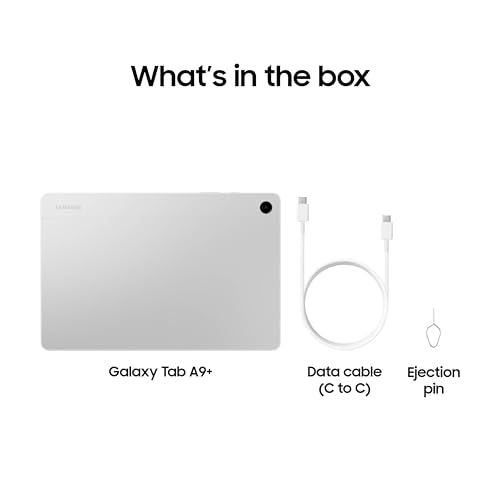 Samsung Galaxy Tab A9+ Tablet 11” 64GB Android Tablet, Big Screen, Quad Speakers, Upgraded Chipset, Multi Window Display, Slim, Light, Durable Design, US Version, 2024, Graphite