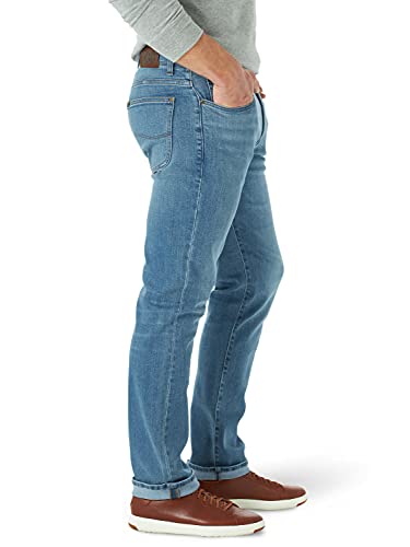 Lee Men's Extreme Motion Straight Taper Jean Cougar 34W x 30L