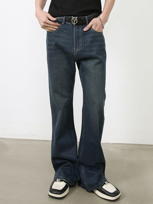 Men's Bootcut Jeans with Pockets