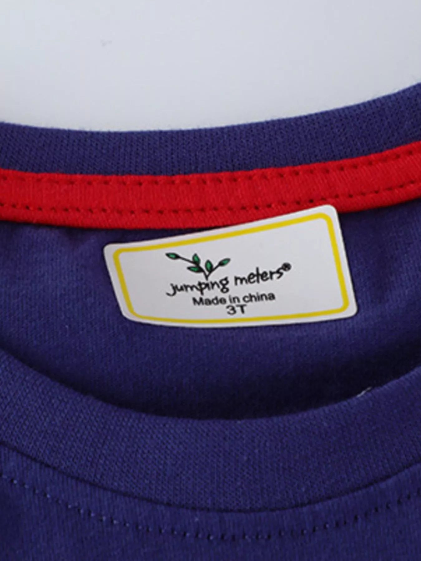 Children's Puppy Patch Round Neck T-Shirt