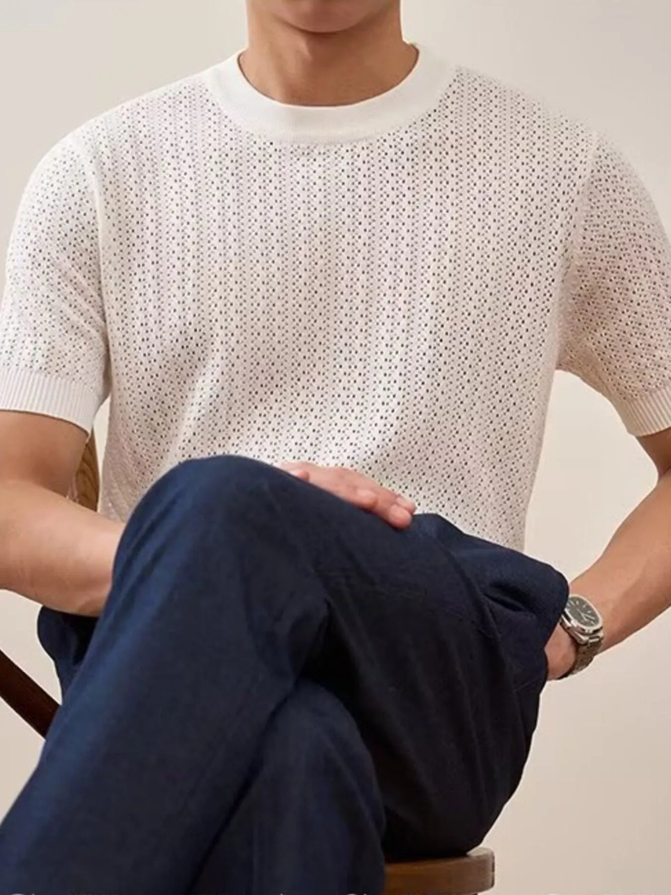 Men's Full Size Breathable Short Sleeve T-Shirt Plus Size