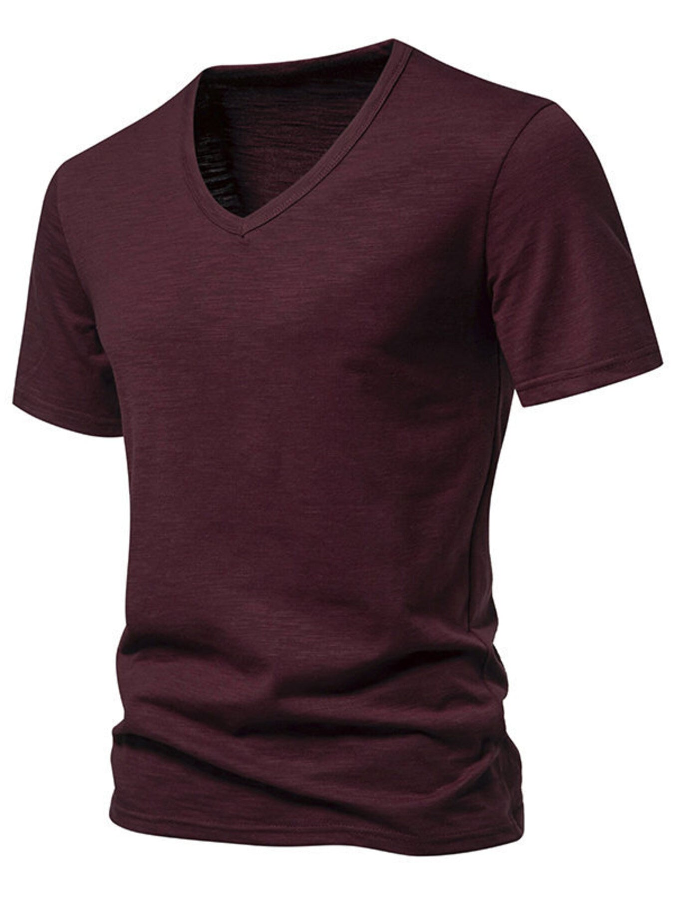 Men's Casual V-Neck Slim Fit T-Shirt