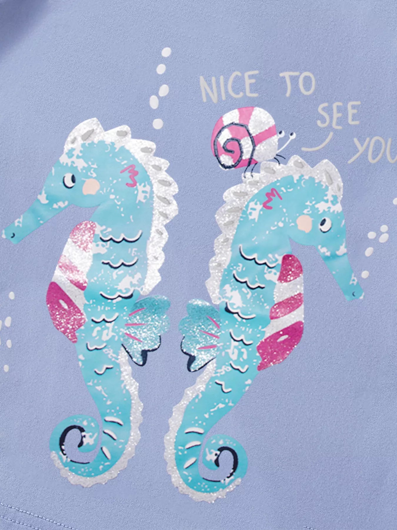 Children's Seahorse Graphic Short Sleeve T-Shirt