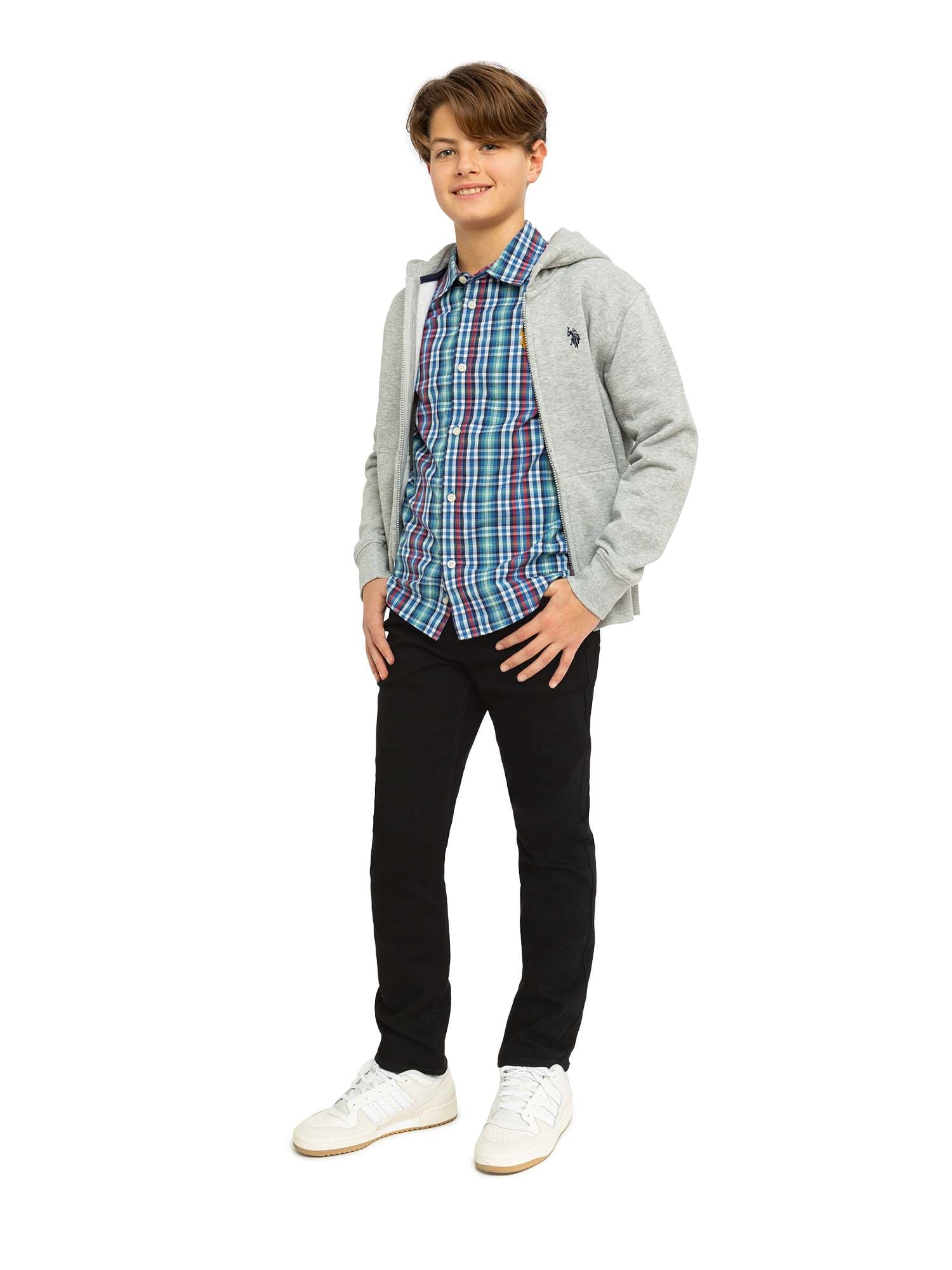 U.S. Polo Assn. Boys Straight Knit Denim Jean, Sizes 4-18