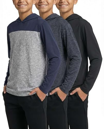 Real Essentials Dry-Fit Youth Hoodie 3 Pack