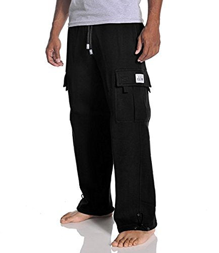 Pro Club Men's Heavyweight Fleece Cargo Pants, 3X-Large, Charcoal