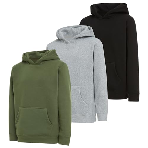 PURE CHAMP Boys 3‑Pack Fleece Hoodie, Pullover & Zip‑Up