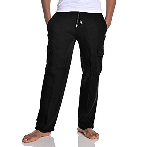 Pro Club Men's Heavyweight Fleece Cargo Pants, 3X-Large, Charcoal