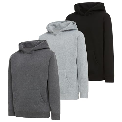 PURE CHAMP Boys 3‑Pack Fleece Hoodie, Pullover & Zip‑Up