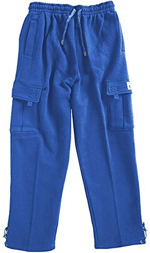 Pro Club Men's Heavyweight Fleece Cargo Pants, 3X-Large, Charcoal