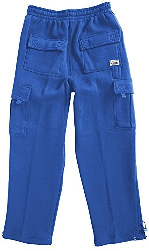 Pro Club Men's Heavyweight Fleece Cargo Pants, 3X-Large, Charcoal