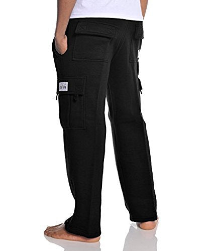Pro Club Men's Heavyweight Fleece Cargo Pants, 3X-Large, Charcoal
