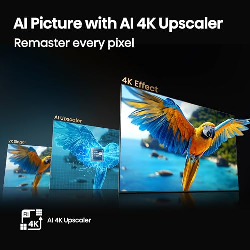 Hisense 65" Class QD7 Series Mini-LED 4K UHD Smart Fire TV (65QD7QF, 2025 Model) - QLED, HDR10+, Dolby Vision, Dolby Atmos, Game Mode Plus, ALLM, Alexa Built in with Voice Remote, Streaming TV, Black