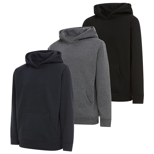 PURE CHAMP Boys 3‑Pack Fleece Hoodie, Pullover & Zip‑Up