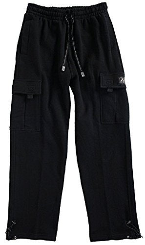 Pro Club Men's Heavyweight Fleece Cargo Pants, 3X-Large, Charcoal