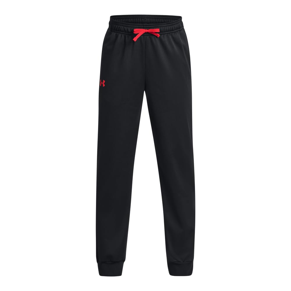 Under Armour Boys Brawler 2.0 Tapered Pants , Black (001)/White , Large