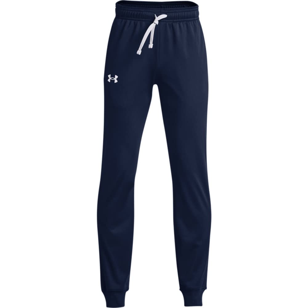 Under Armour Boys Brawler 2.0 Tapered Pants , Black (001)/White , Large