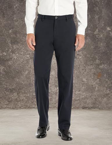 Dockers Men's Relaxed Fit Comfort Pants, British Khaki, 34W x 29L