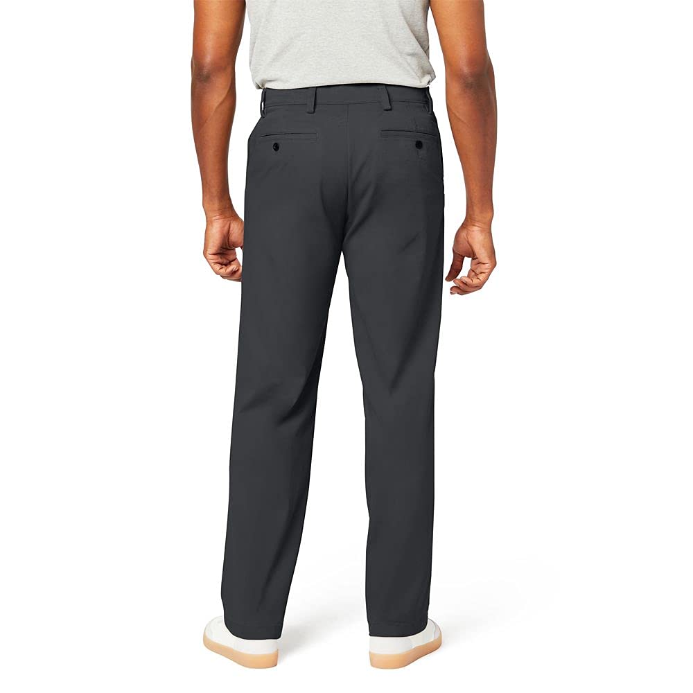 Dockers Men's Relaxed Fit Comfort Pants, British Khaki, 34W x 29L