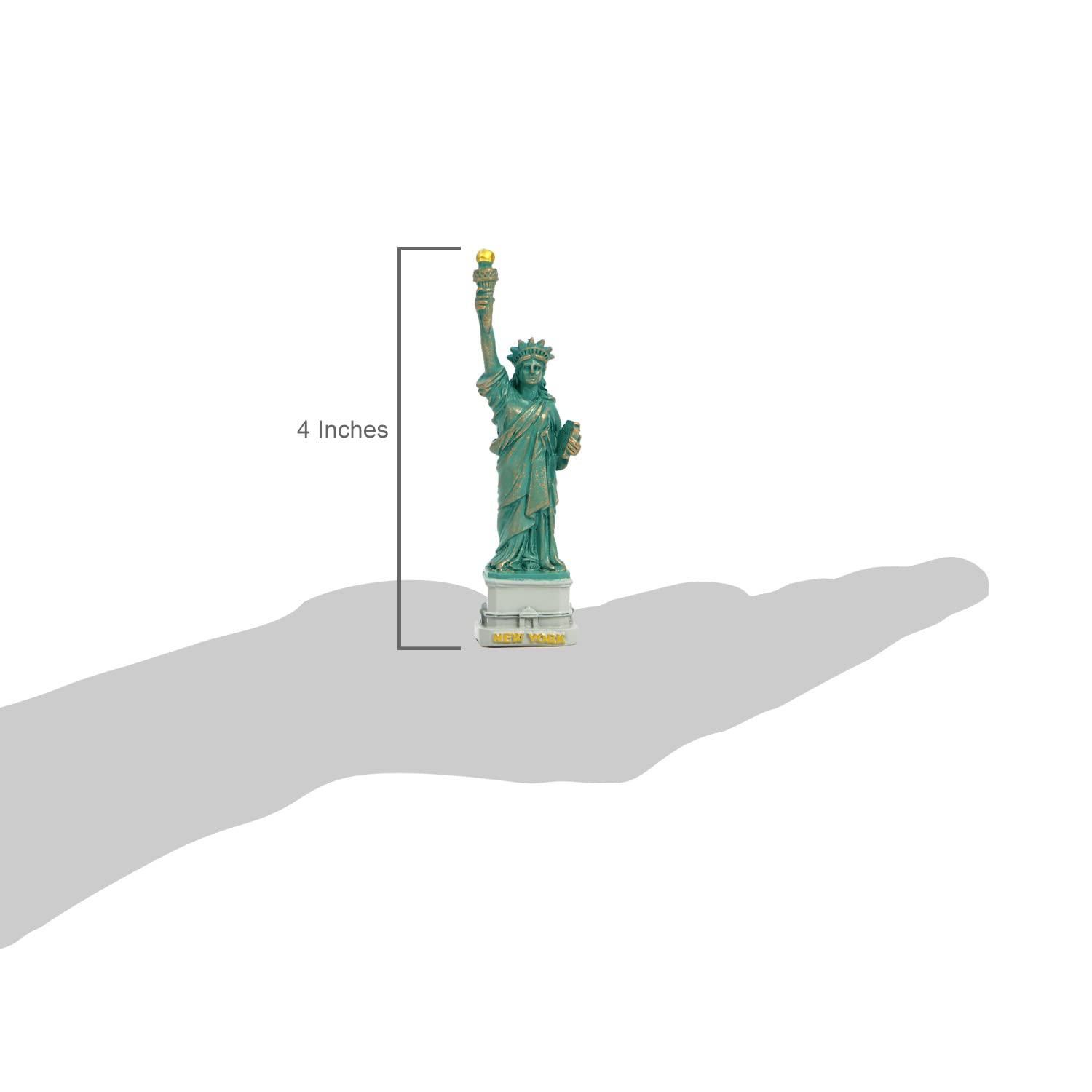 Mini Statue of Liberty Figurine with Copper Tint; Statue of Liberty