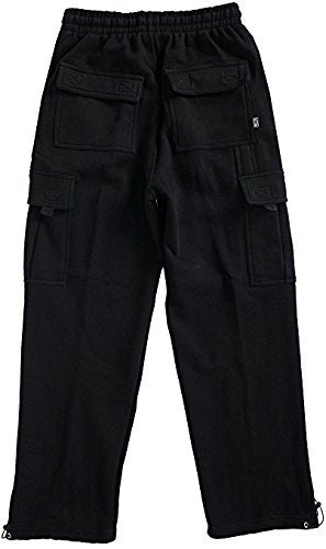 Pro Club Men's Heavyweight Fleece Cargo Pants, 3X-Large, Charcoal
