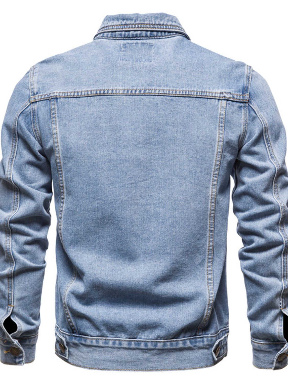 Men's Button Down Long Sleeve Denim Jacket