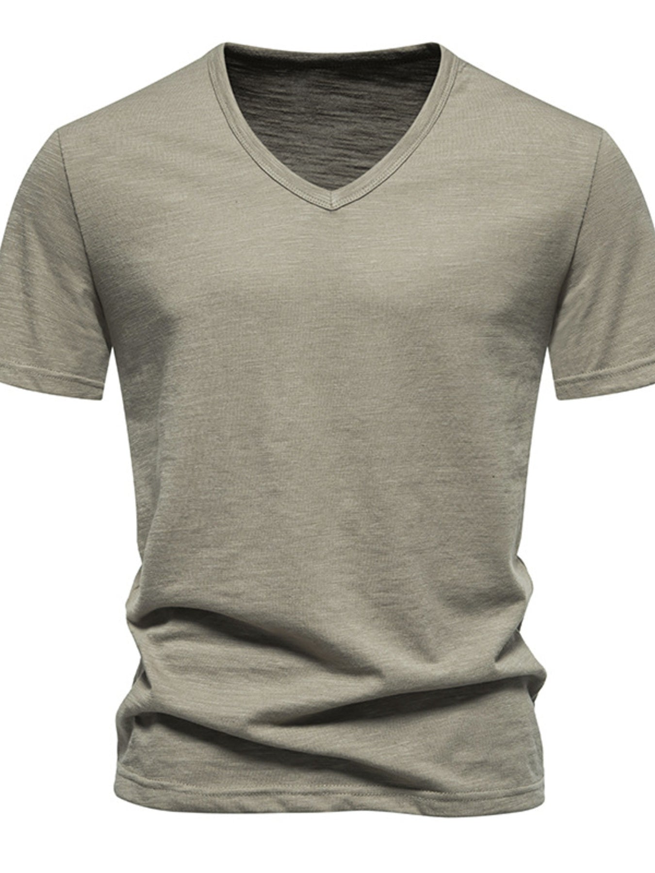 Men's Casual V-Neck Slim Fit T-Shirt