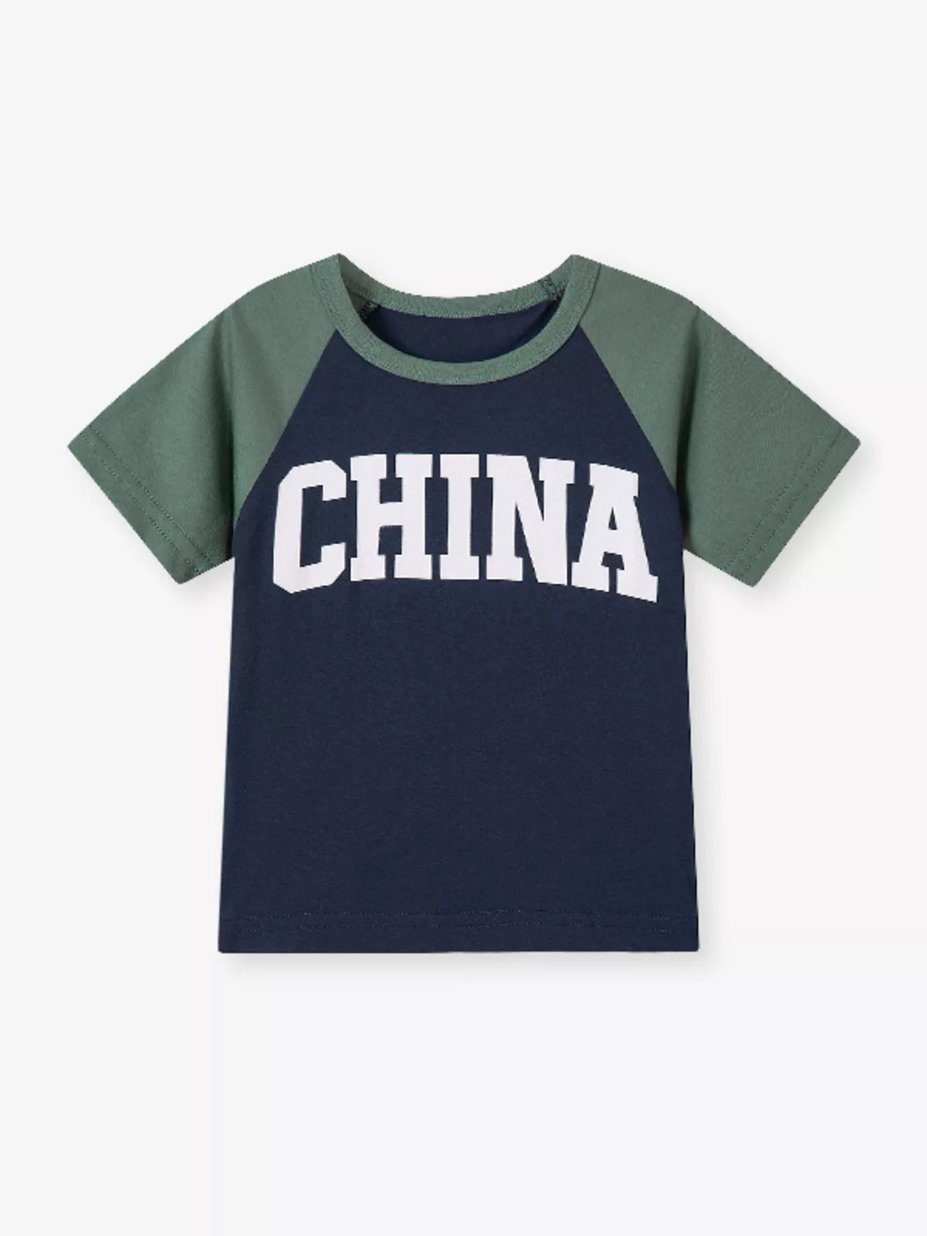 Children's Letter Raglan Sleeve T-Shirt