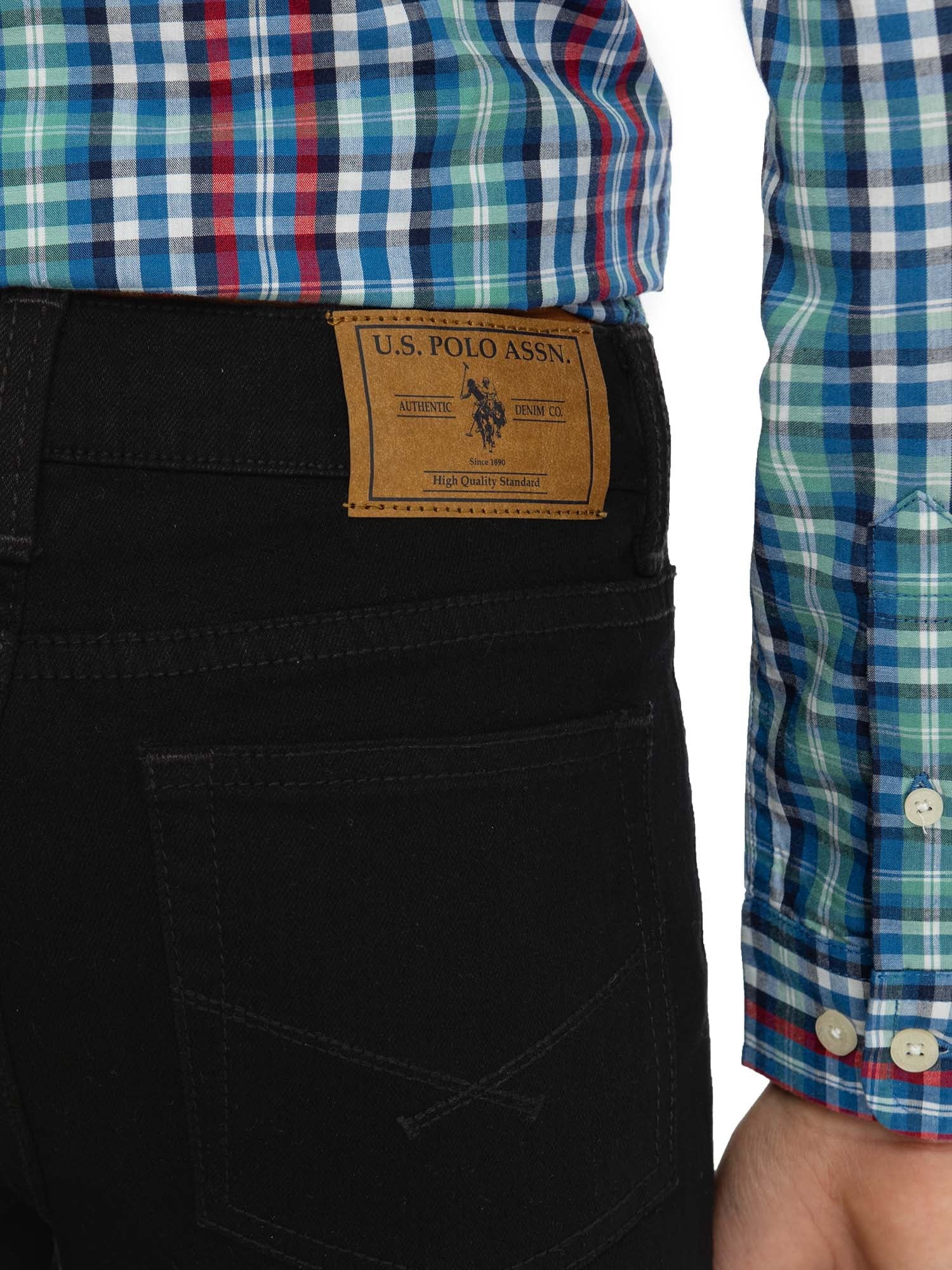 U.S. Polo Assn. Boys Straight Knit Denim Jean, Sizes 4-18