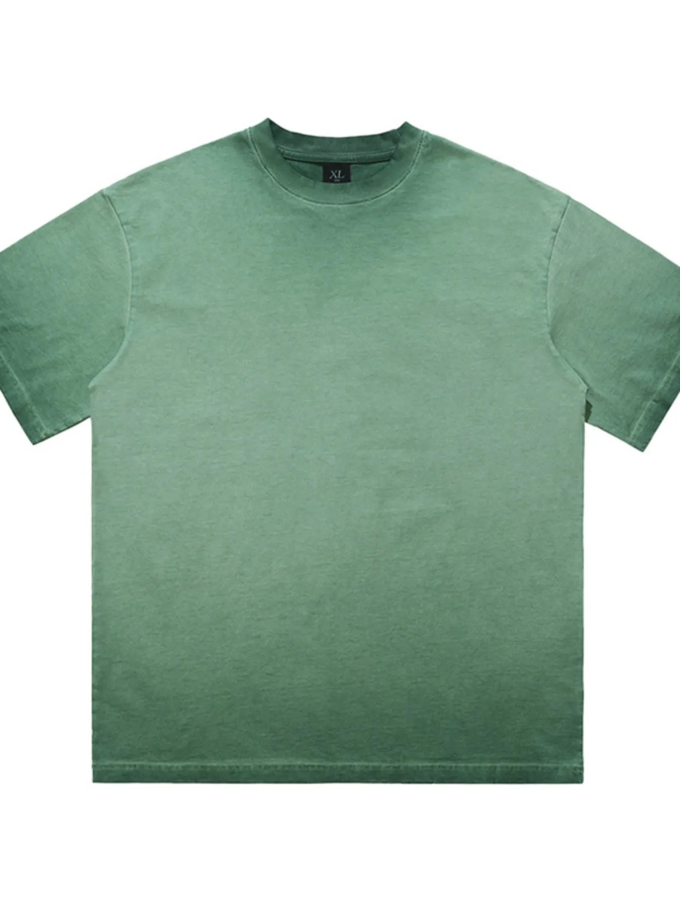Green t-shirt on a white background