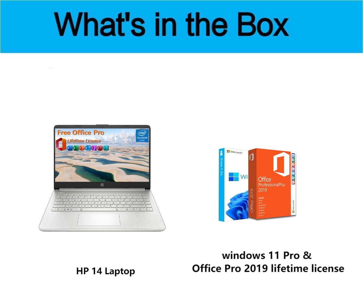HP 2025 New Student Business Laptop, Intel N150 CPU(Beats N4120), 14 Inch LED Screen, 16GB RAM, 384GB Storage(128GB UFS+256GB MSD), Wi-Fi 6, Copilot AI, Office Pro Lifetime, Windows 11 Pro,w/Mouse