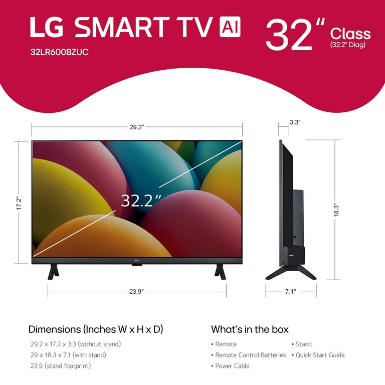 LG Open Box 32" Class HD LR60 Smart TV