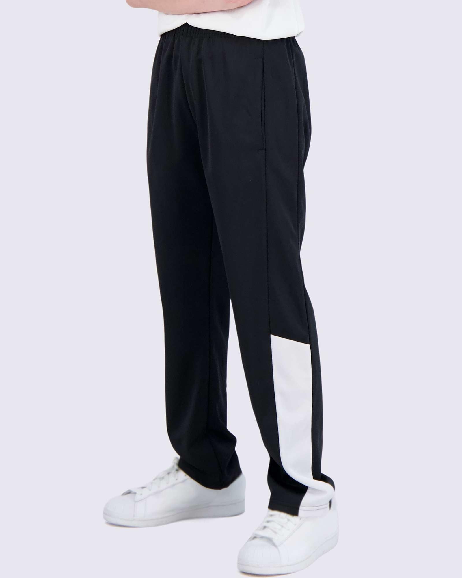 Real Essentials 3 Pack: Boys' Tricot Open Bottom Fleece-Lined Sweatpants.