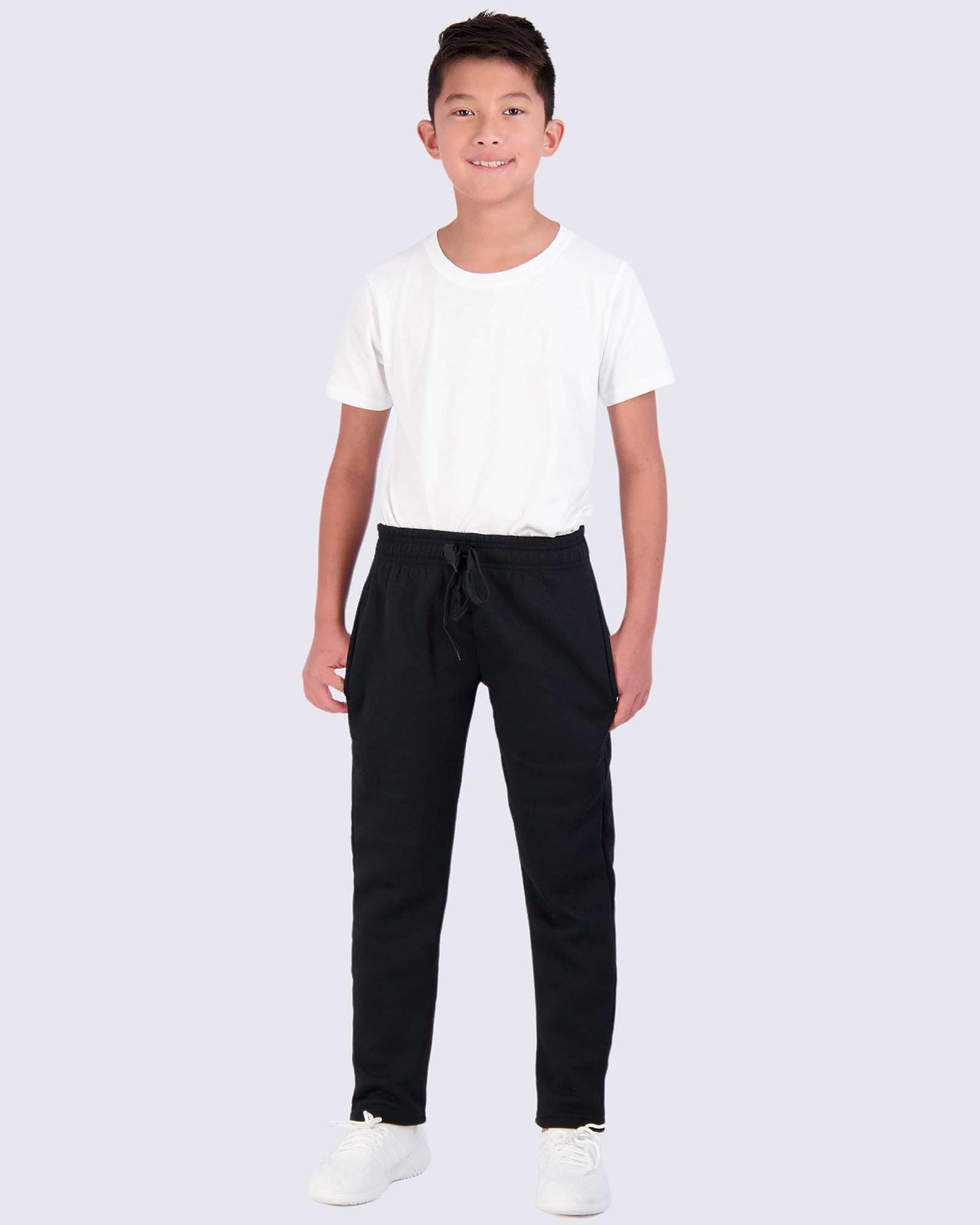 Real Essentials 3 Pack: Boys Tech Fleece Jogger Active Sweatpants with Pockets