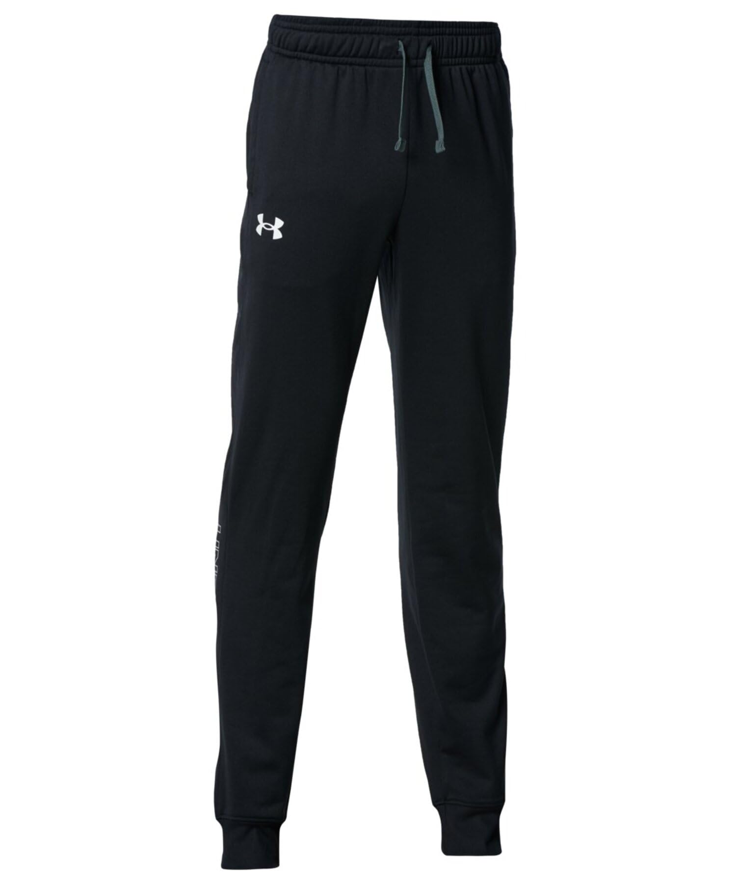 Under Armour Boys Brawler 2.0 Tapered Pants , Black (001)/White , Large
