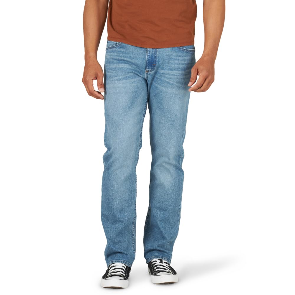 Wrangler Authentics Men's Slim Fit Straight Leg Jean, Anthracite, 34W x 30W