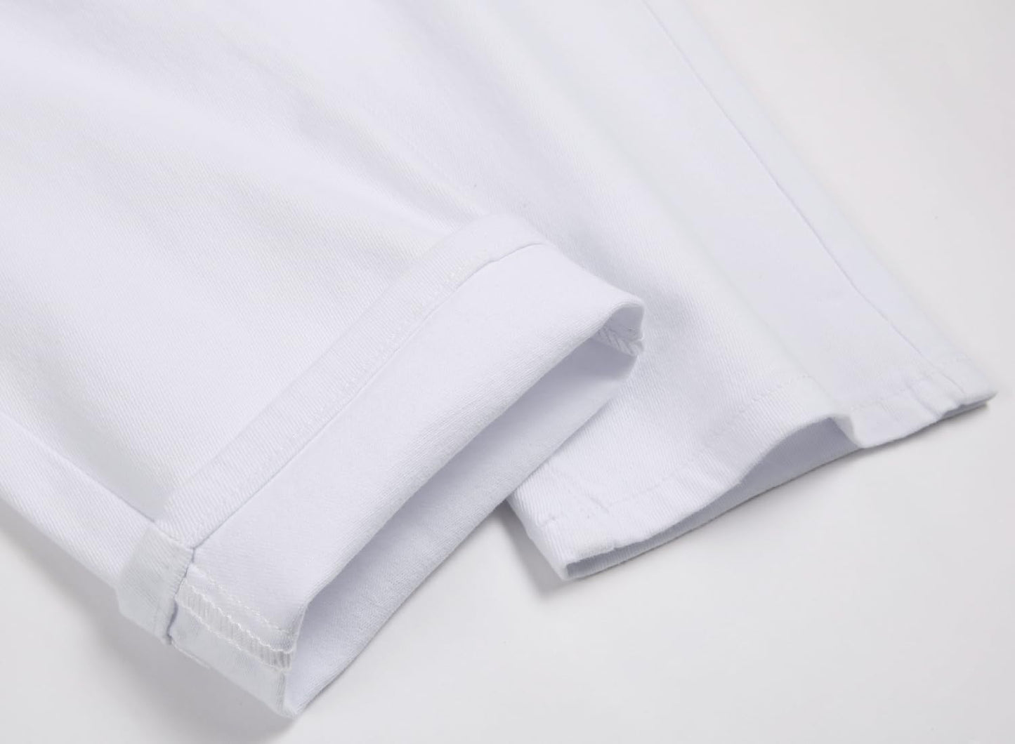 AITITIA Men's Biker Zipper Deco Washed Straight Fit Jeans (40, 002 Light Blue)