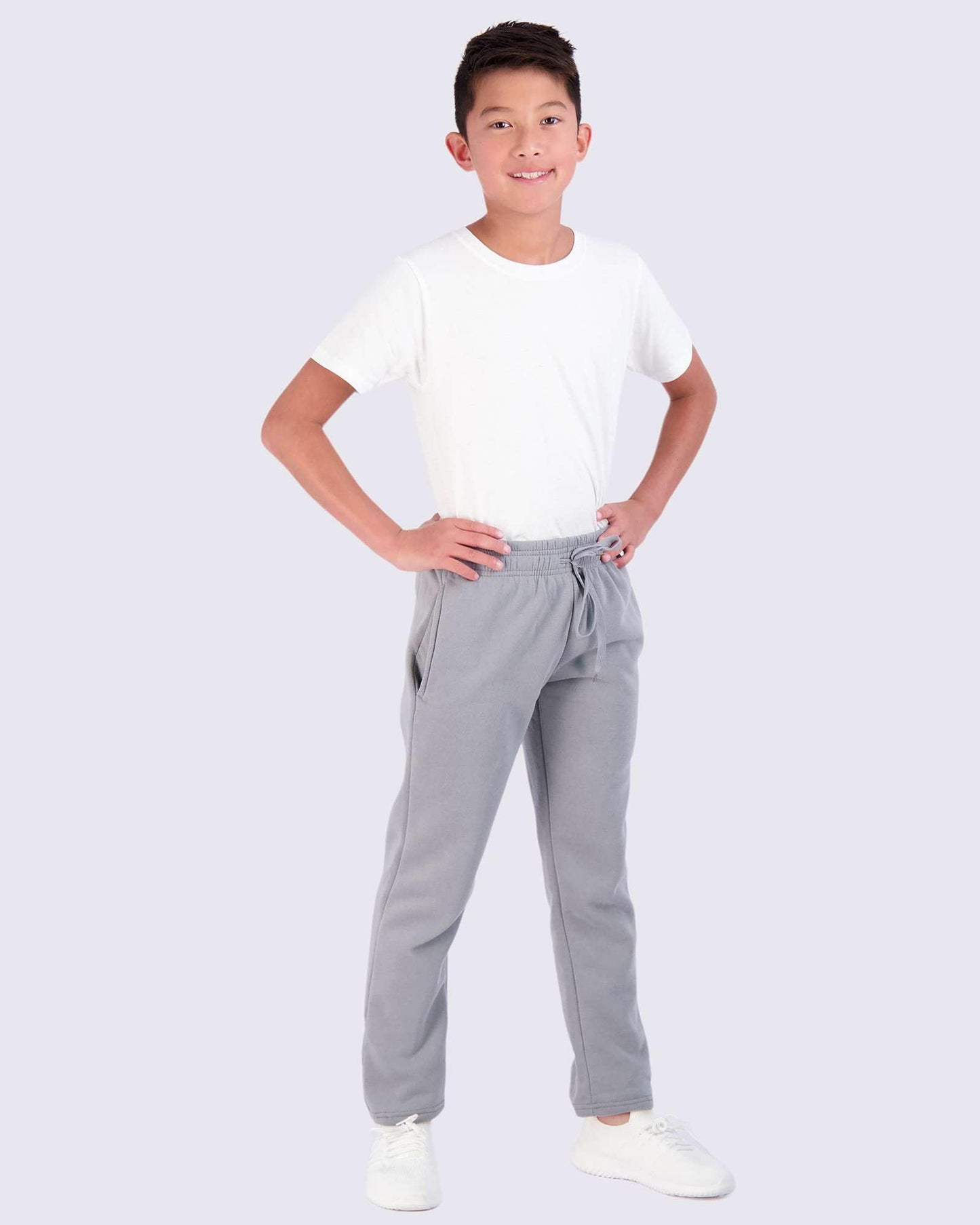 Real Essentials 3 Pack: Boys Tech Fleece Jogger Active Sweatpants with Pockets