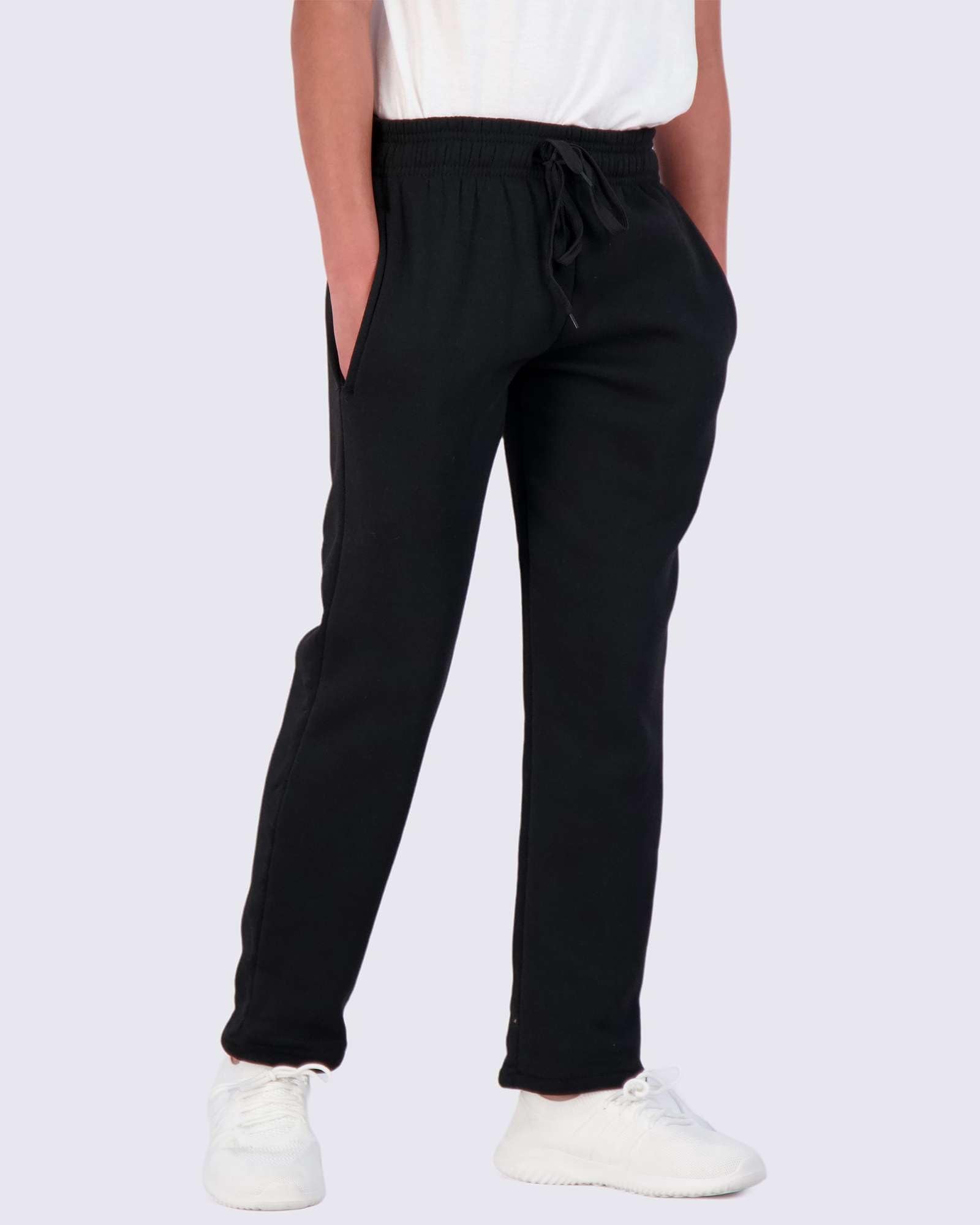 Real Essentials 3 Pack: Boys Tech Fleece Jogger Active Sweatpants with Pockets