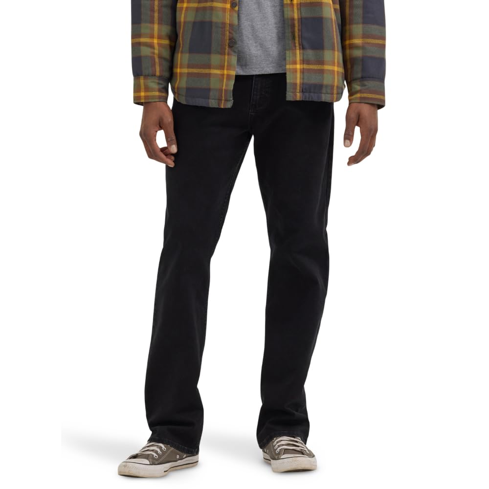 Wrangler Authentics Men's Slim Fit Straight Leg Jean, Anthracite, 34W x 30W