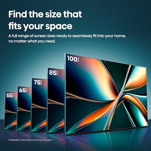 Hisense 65" Class U6 Series Mini-LED 4K UHD Smart Fire TV (65U65QF, 2025 Model) - QLED, Native 144Hz, HDR10+, Dolby Vision IQ, Dolby Atmos, Game Mode Pro, ALLM, Alexa Built in, Black