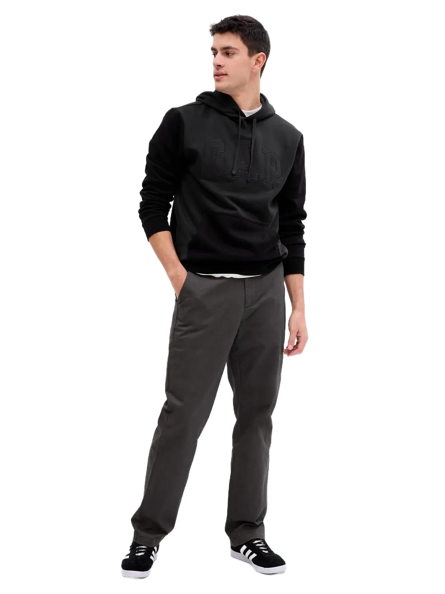 GAP Men's Essential Khaki Original Fit Soft Black 34X32