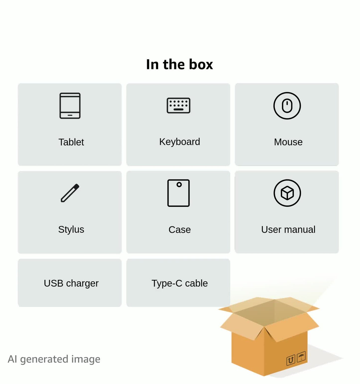 12 Inch Tablet Android 15 Tablets, 2025 Upgraded Android Tablet with Keyboard, 24GB RAM+256GB ROM(1TB Expand).