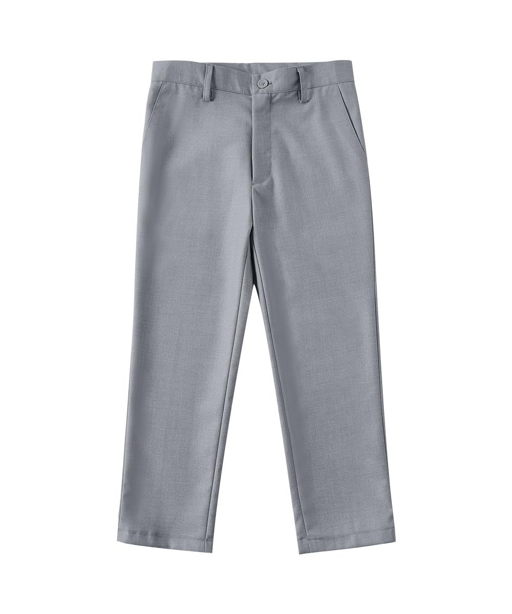 Visaccy Suit for Boys 5 Pieces Kids Tuxedo Boy Suits Slim Fit Suits Outfit for Wedding Navy Blue Size 20