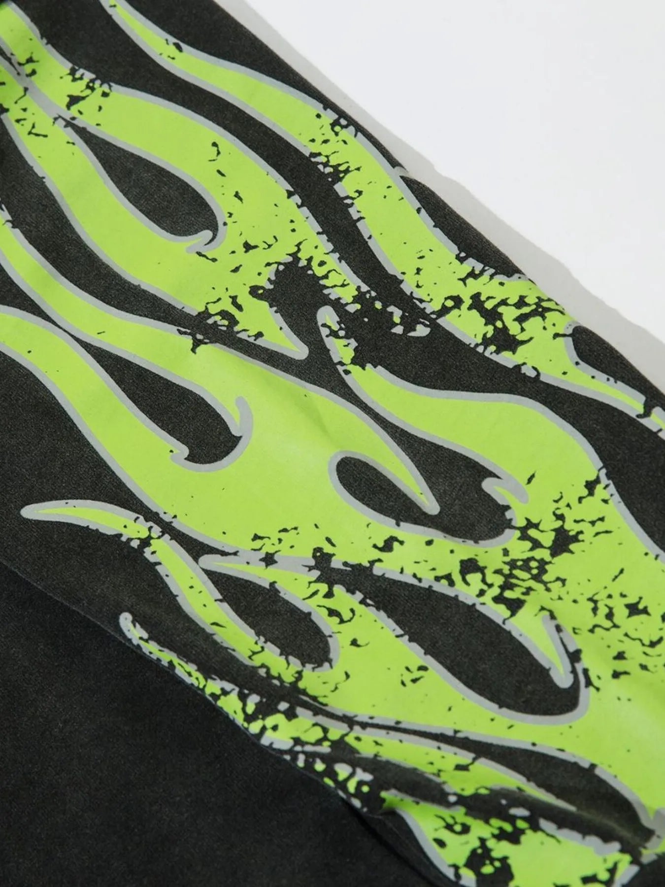 Men's Racing Flame Graphics Layered Long Sleeve T-Shirt